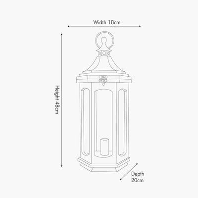 Pacific Lifestyle Lighting Adaline White Wash Wood Lantern Table Lamp House of Isabella UK