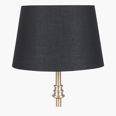 Pacific Lifestyle Lighting Adelaide 35cm Black Tapered Poly Cotton Shade House of Isabella UK