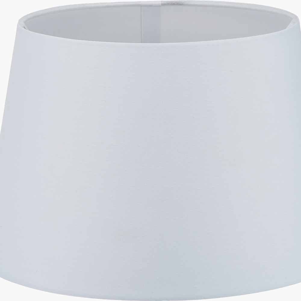 Pacific Lifestyle Lighting Adelaide 35cm Ivory Tapered Cotton Mix Lampshade House of Isabella UK