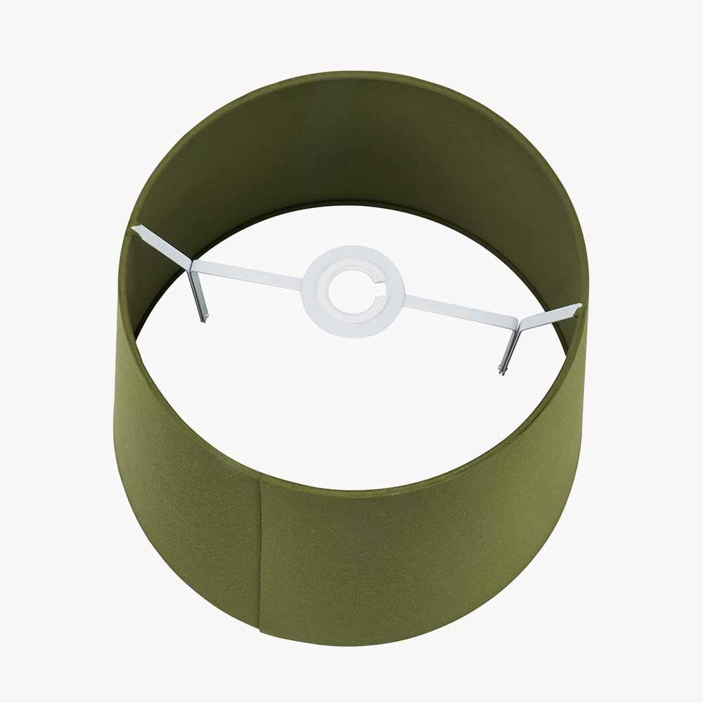 Pacific Lifestyle Lighting Adelaide 35cm Sage Tapered Cotton Mix Lampshade House of Isabella UK