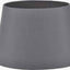 Pacific Lifestyle Lighting Adelaide 35cm Steel Grey Tapered Cotton Mix Lampshade House of Isabella UK