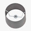 Pacific Lifestyle Lighting Adelaide 35cm Steel Grey Tapered Cotton Mix Lampshade House of Isabella UK