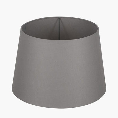 Pacific Lifestyle Lighting Adelaide 35cm Steel Grey Tapered Poly Cotton Shade House of Isabella UK