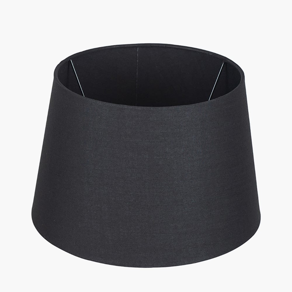 Adelaide 40cm Black Tapered Poly Cotton Shade.