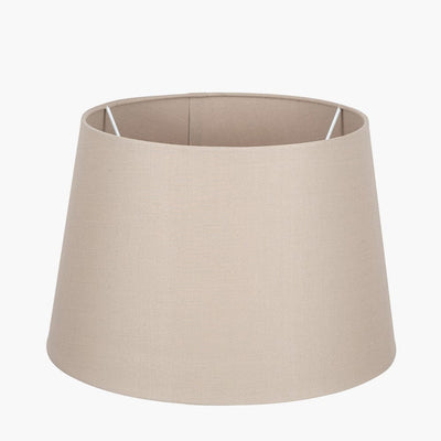 Pacific Lifestyle Lighting Adelaide 40cm Taupe Tapered Poly Cotton Shade House of Isabella UK