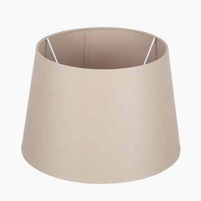 Pacific Lifestyle Lighting Adelaide 40cm Taupe Tapered Poly Cotton Shade | OUTLET House of Isabella UK