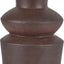 Pacific Lifestyle Lighting Aditi Dark Brown Curved Terracotta Table Lamp House of Isabella UK
