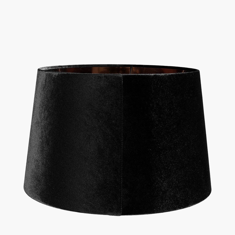 Aida 50cm Black Velvet Tapered Lampshade.