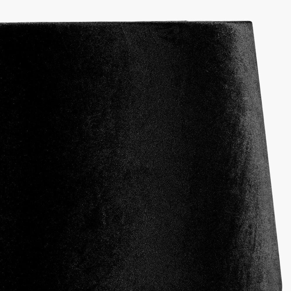 Aida 50cm Black Velvet Tapered Lampshade.