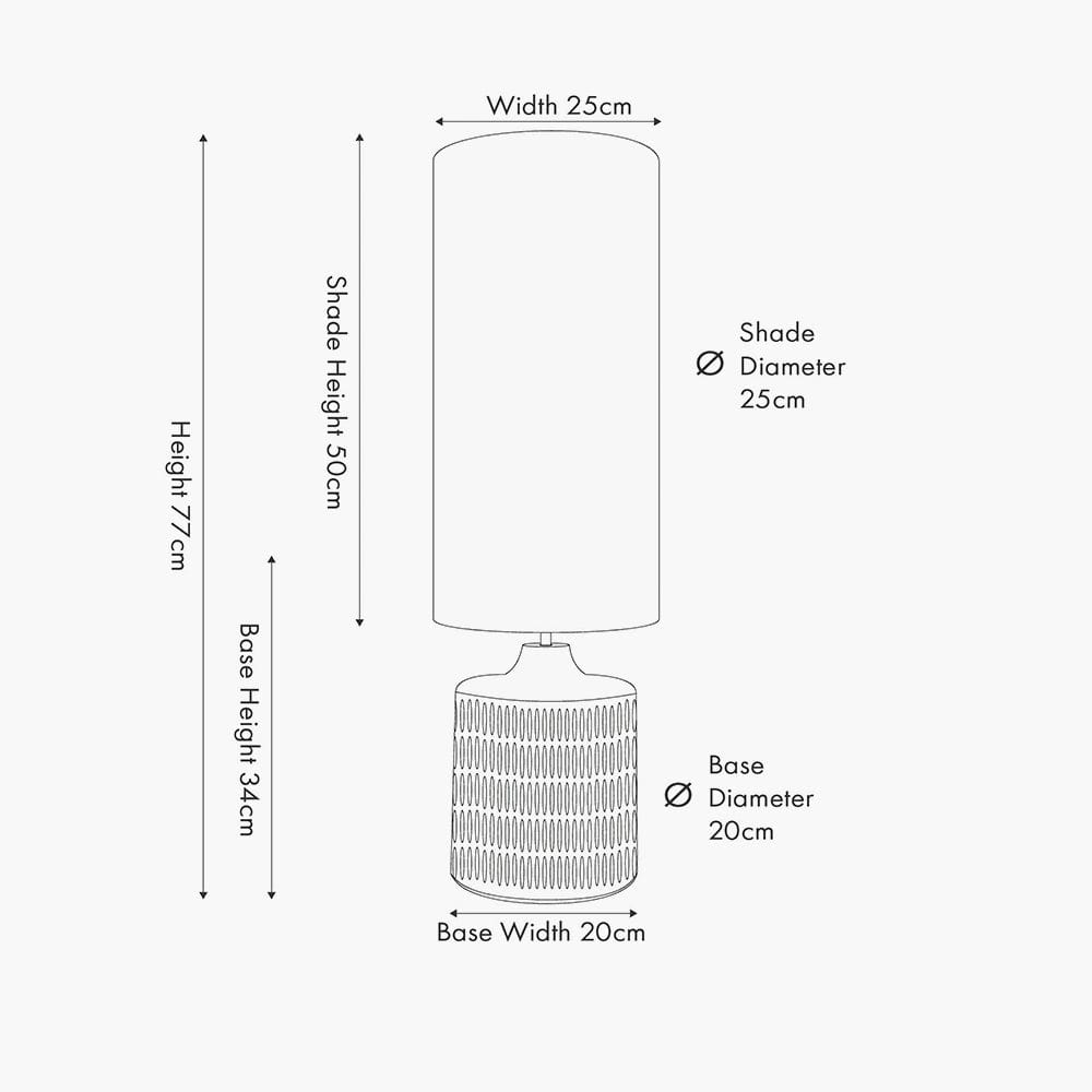 Alaric Antique Black Wash Mango Wood Table Lamp.