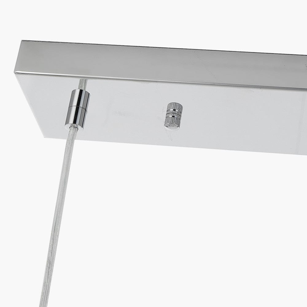 Alessio Shiny Nickel Metal Three Cube Pendant.