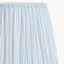 Pacific Lifestyle Lighting Alia Grey Wash Turned Mango Wood Floor Lamp Base with Thiago 45cm Ocean Blue Stripe Mushroom Pleat Tapered Lampshade House of Isabella UK