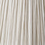 Pacific Lifestyle Lighting Alia Grey Wash Turned Mango Wood Table Lamp Base with Thiago 45cm Natural Stripe Mushroom Pleat Tapered Lampshade House of Isabella UK