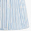 Pacific Lifestyle Lighting Alia Grey Wash Turned Mango Wood Table Lamp Base with Thiago 45cm Ocean Blue Stripe Mushroom Pleat Tapered Lampshade House of Isabella UK