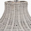 Allona Grey Wash Rattan Table Lamp.