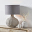 Allona Grey Wash Rattan Table Lamp.