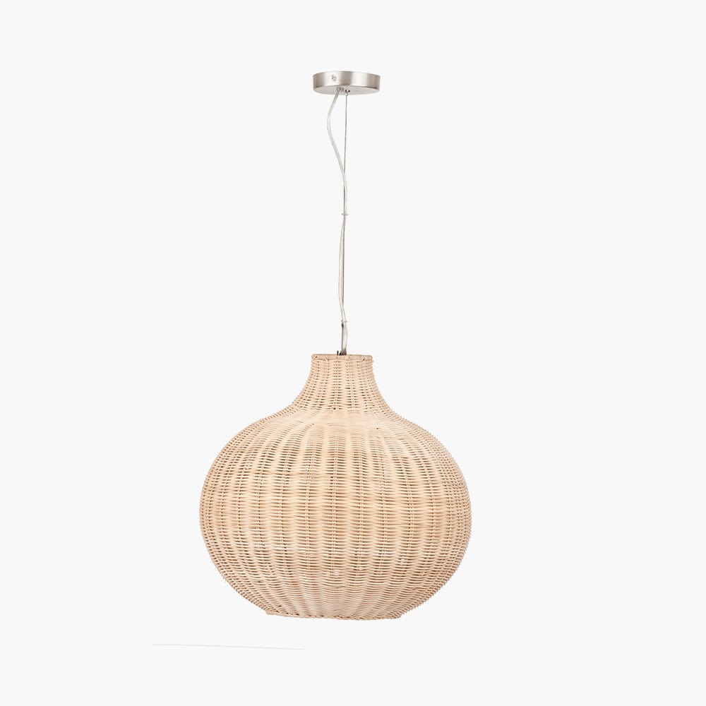 Allona Natural Rattan Pendant.