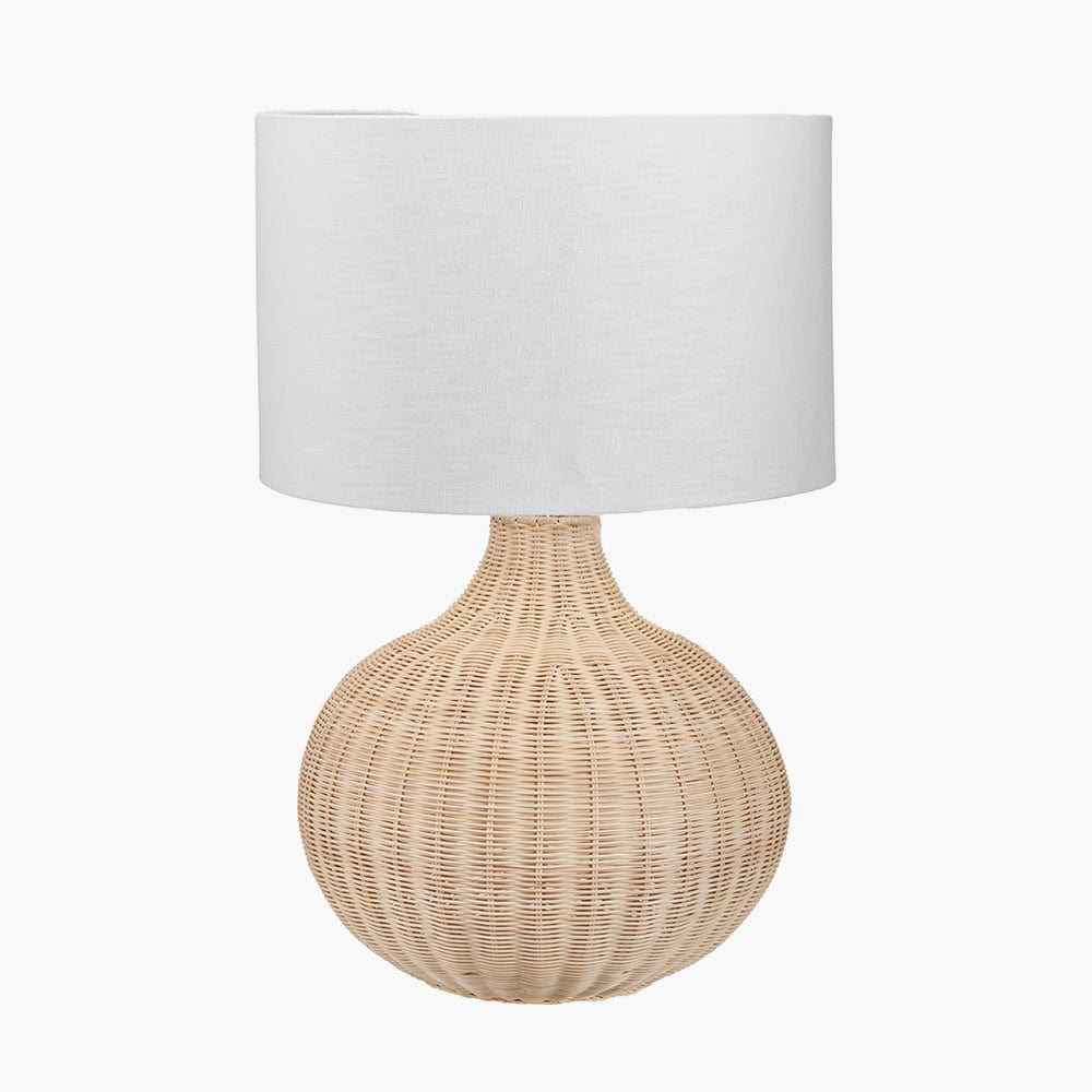 Allona Natural Rattan Table Lamp.