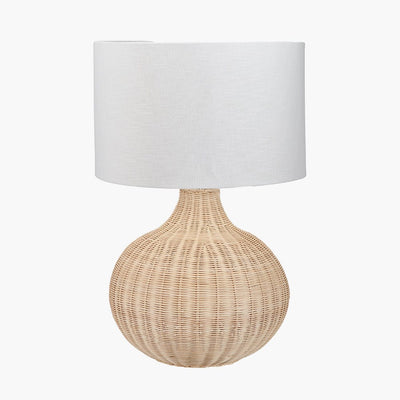 Pacific Lifestyle Lighting Allona Natural Rattan Table Lamp House of Isabella UK