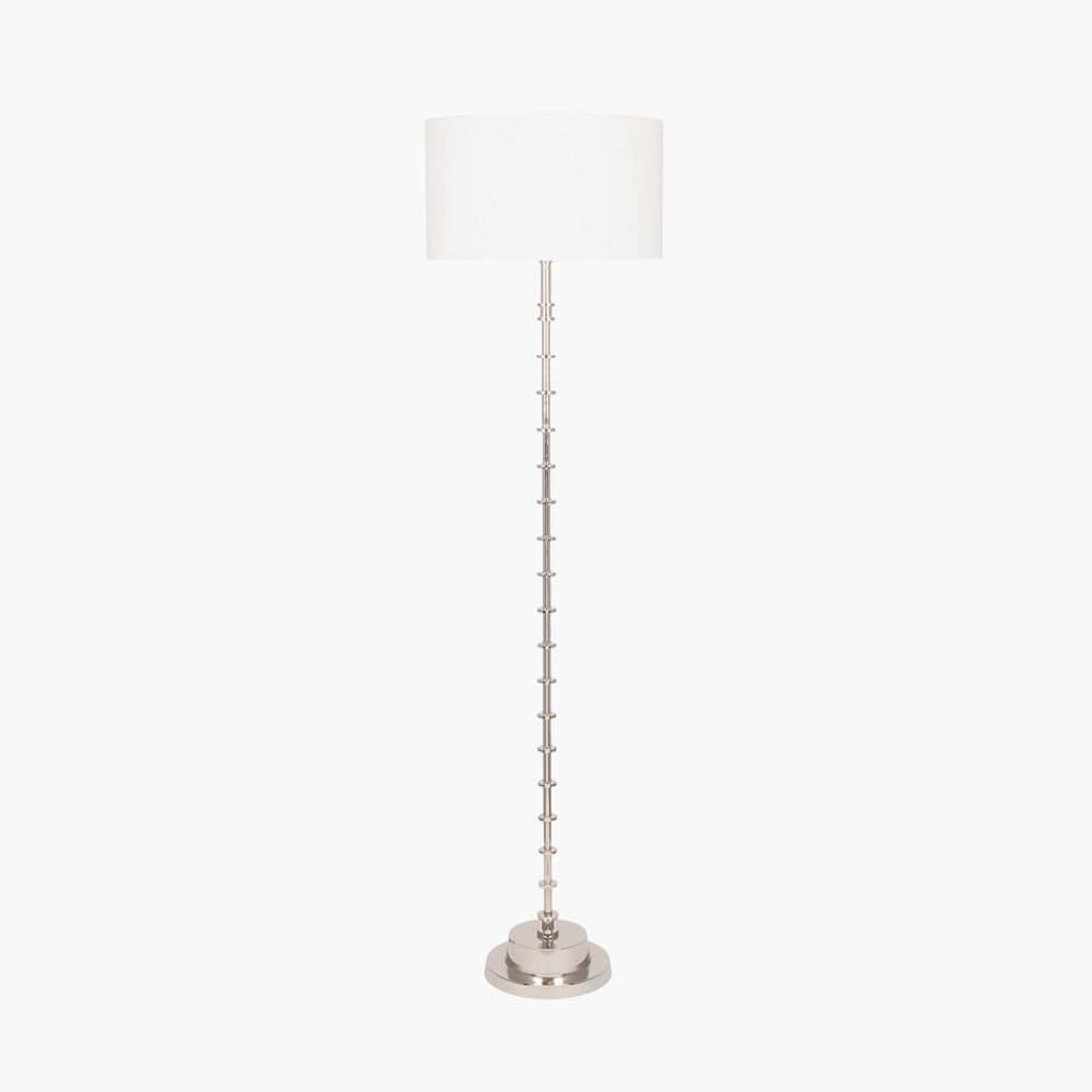 Almas Silver Metal Floor Lamp - Base Only.
