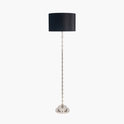 Pacific Lifestyle Lighting Almas Silver Metal Floor Lamp - Base Only House of Isabella UK