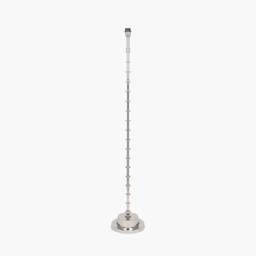 Pacific Lifestyle Lighting Almas Silver Metal Floor Lamp - Base Only House of Isabella UK