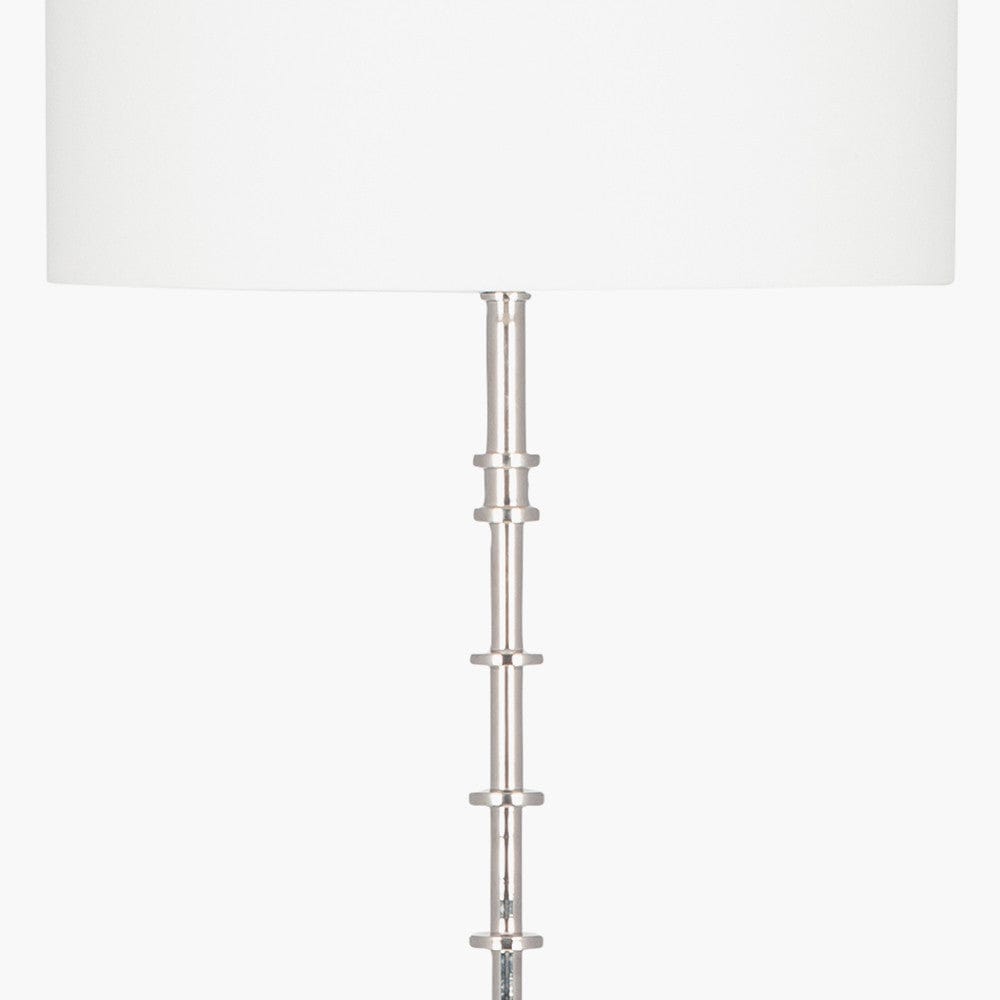 Pacific Lifestyle Lighting Almas Silver Metal Floor Lamp - Base Only House of Isabella UK