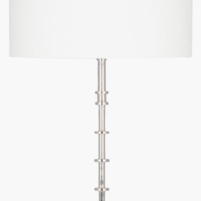 Pacific Lifestyle Lighting Almas Silver Metal Floor Lamp - Base Only House of Isabella UK