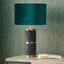 Alnico Black and Brass Metal Textured Table Lamp Base.