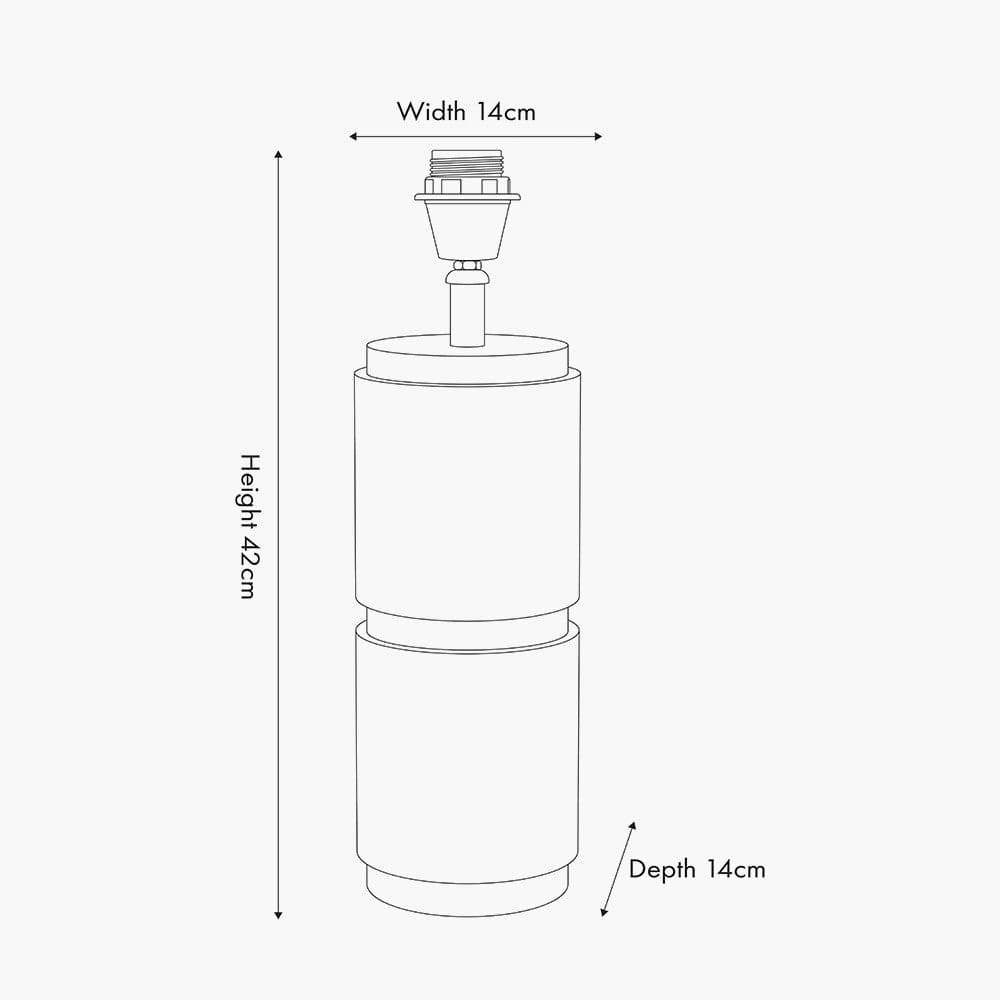 Alnico Black and Brass Metal Textured Table Lamp Base.