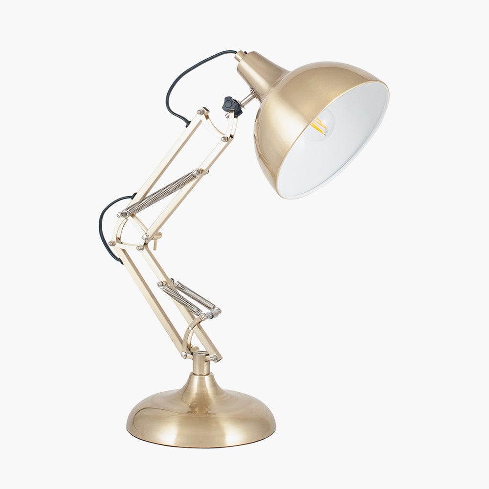 Alonzo Brass Metal Task Table Lamp.
