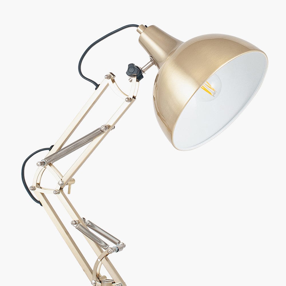Alonzo Brass Metal Task Table Lamp.