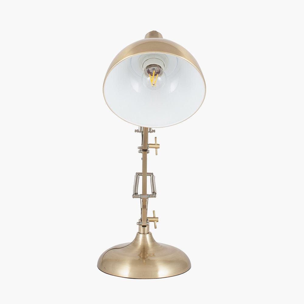 Alonzo Brass Metal Task Table Lamp.