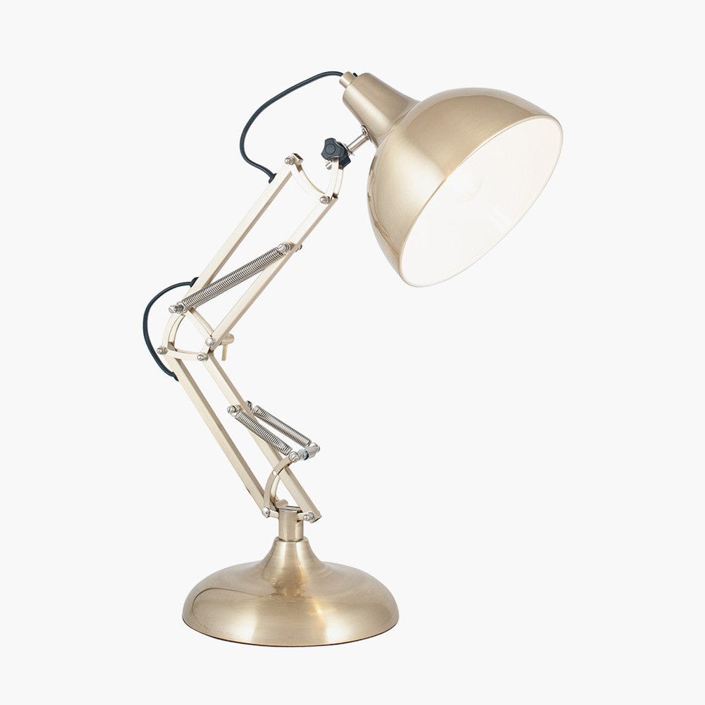 Alonzo Brass Metal Task Table Lamp.