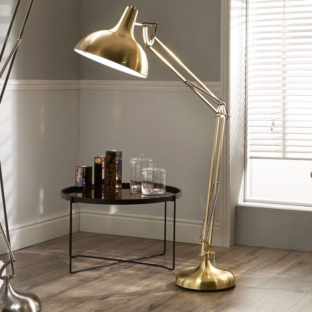 Alonzo Brass Task Floor Lamp.