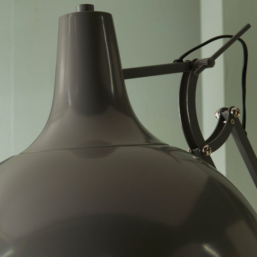 Alonzo Grey Painted Oversize Task Floor Lamp.