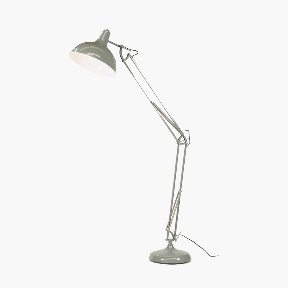Alonzo Grey Painted Oversize Task Floor Lamp.