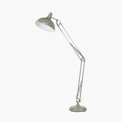 Pacific Lifestyle Lighting Alonzo Grey Painted Oversize Task Floor Lamp House of Isabella UK