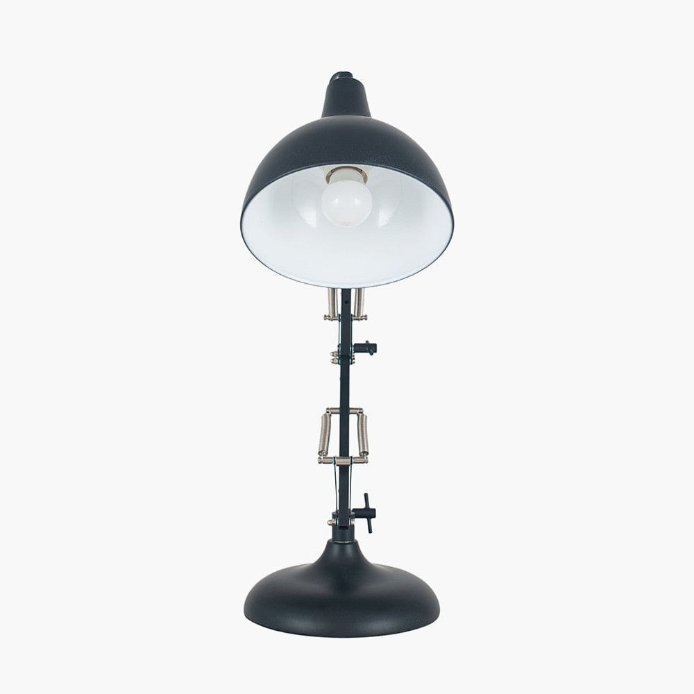 Alonzo Matt Black Metal Angled Task Table Lamp.