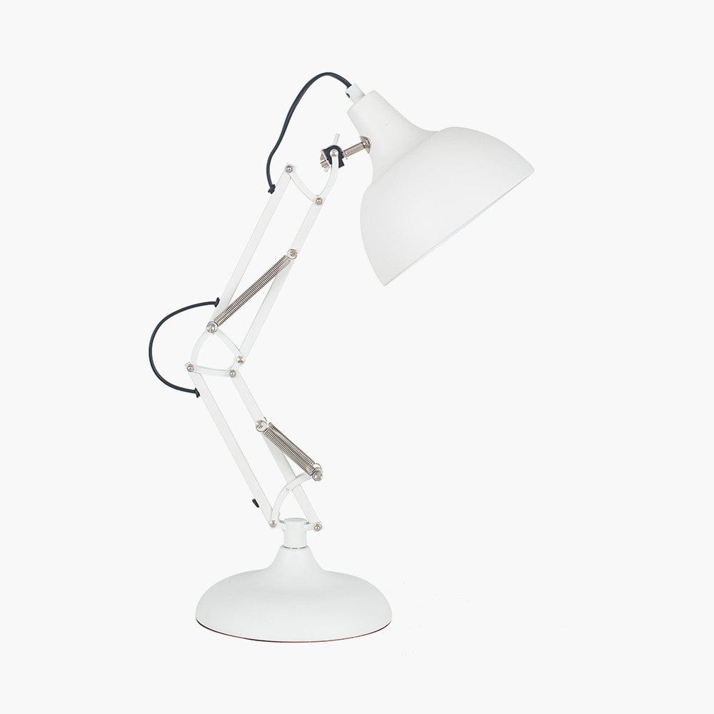Alonzo Matt White Task Table Lamp.