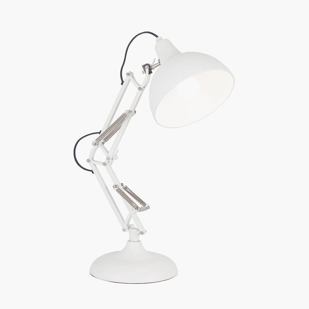 Alonzo Matt White Task Table Lamp.