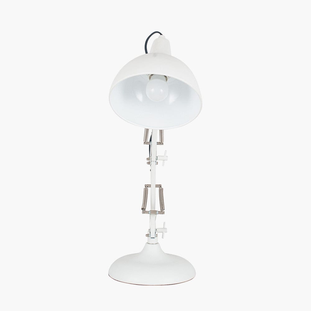 Alonzo Matt White Task Table Lamp.