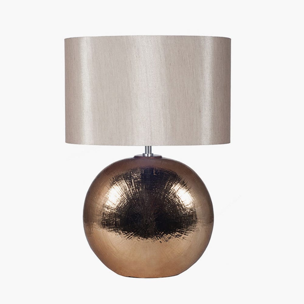 Alpha Bronze Textured Ceramic Table Lamp.