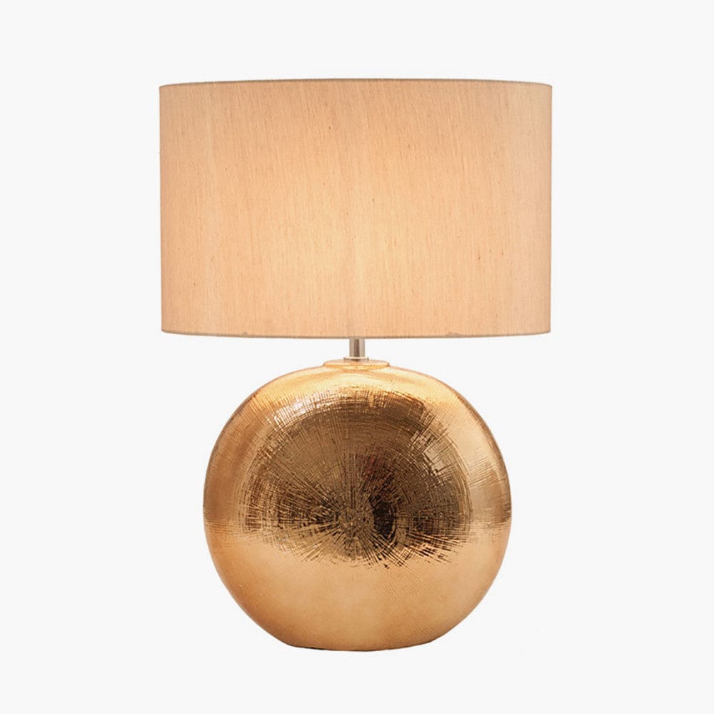 Alpha Bronze Textured Ceramic Table Lamp.