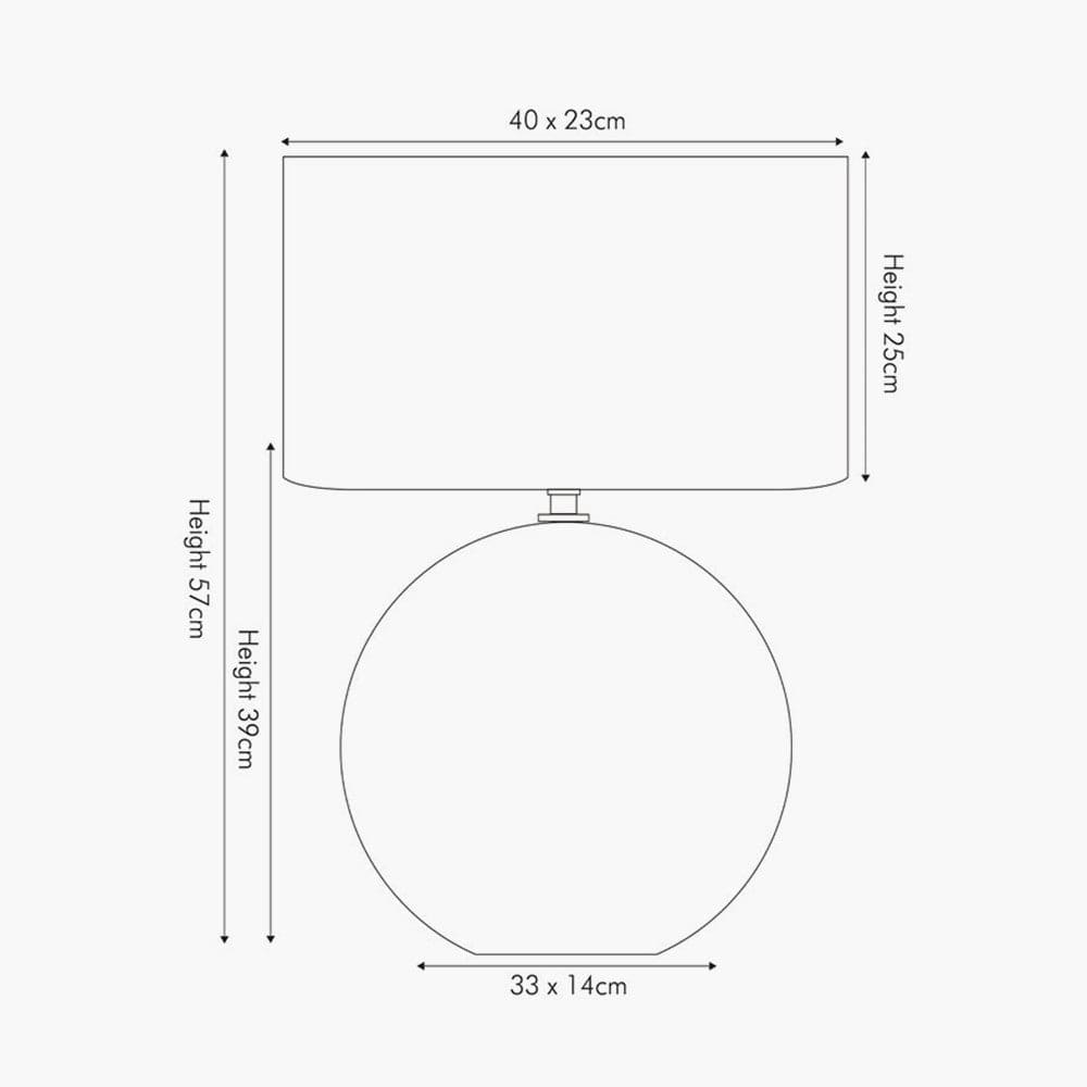 Alpha Silver Textured Ceramic Table Lamp.
