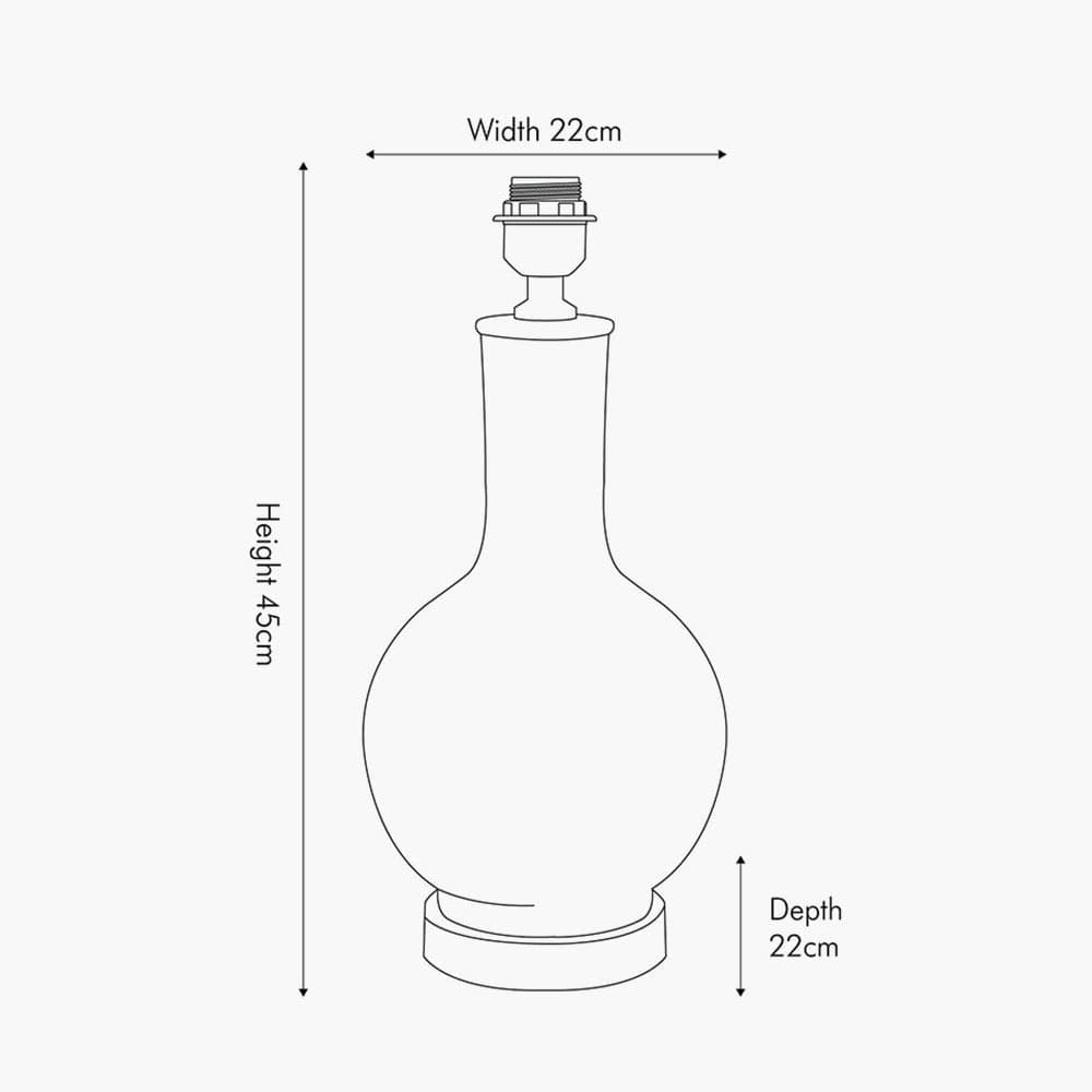 Altheda Blue and White Floral Ceramic and Crystal Base Table Lamp - Base Only.