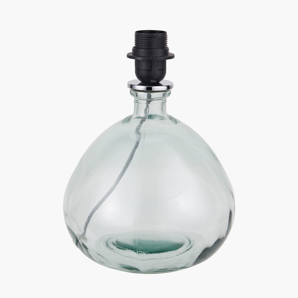 Alvira Organic Shape Recycled Glass Table Lamp.