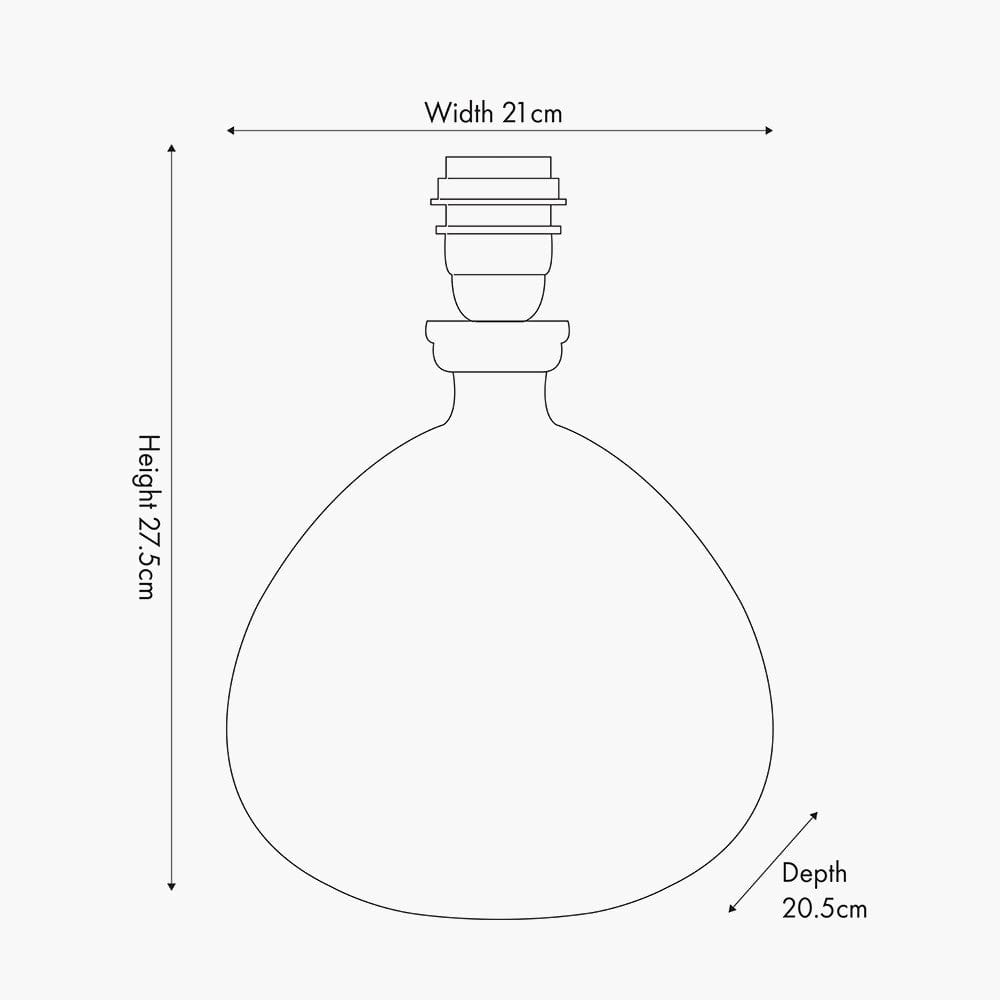 Alvira Organic Shape Recycled Glass Table Lamp.