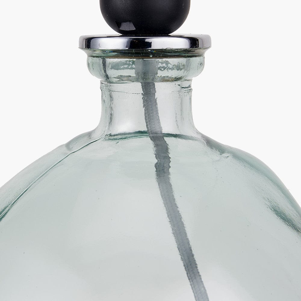 Alvira Organic Shape Recycled Glass Table Lamp.