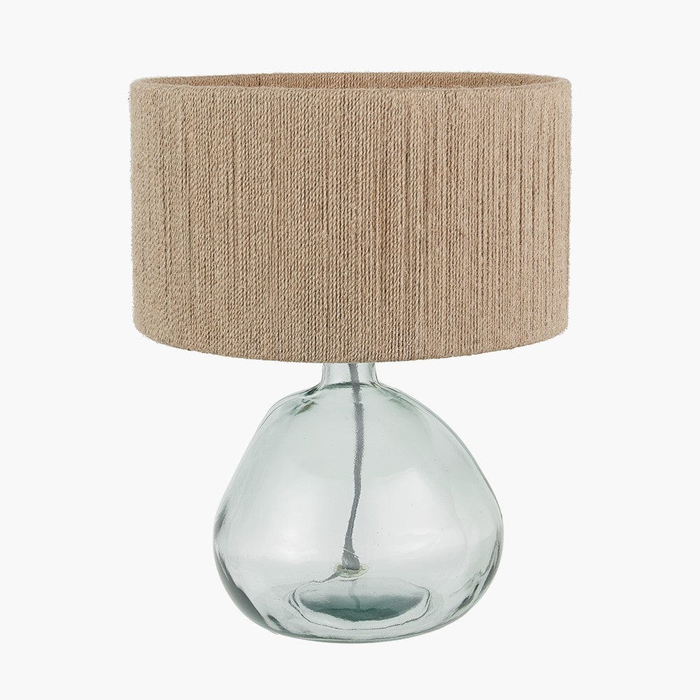 Alvira Organic Shape Recycled Glass Table Lamp.